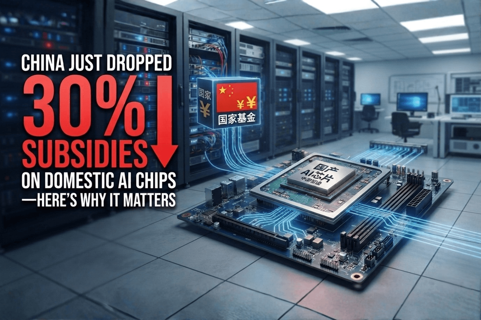 China Just Dropped 30% Subsidies on Domestic AI Chips—Here's Why It Matters