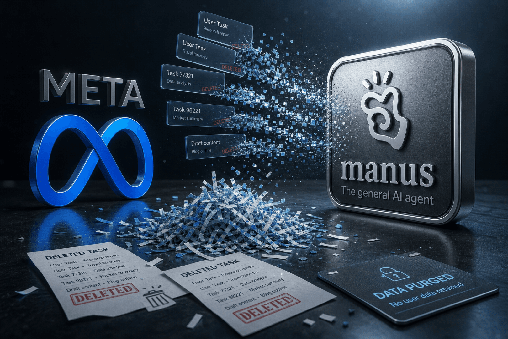 ManusがMetaを離れユーザーのタスクデータを削除：強制分離がAI導入企業に意味すること