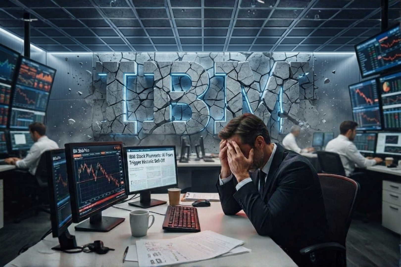 Placeholder cover for IBM stock AI disruption crash article